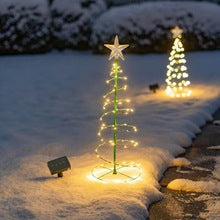 Spiral Glow™ - Árbol de navidad con panel solar en espiral