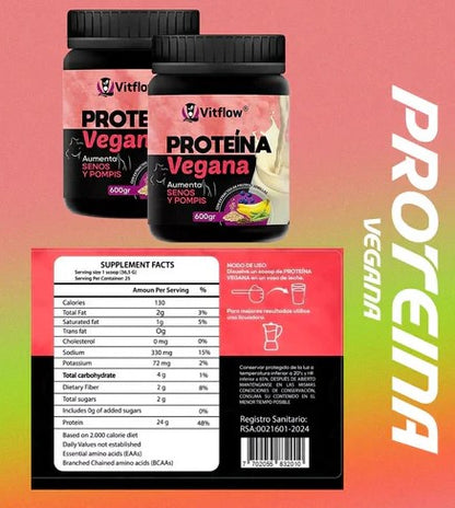 Kit Proteína Vegana™ + Colágeno Marino + Aceite Reafirmante